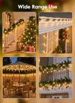 Warm White Vintage C9 LED Christmas Lights 50 Feet