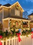 Warm White Vintage C9 LED Christmas Lights 50 Feet