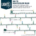 Joiedomi 100-Count Multicolor Christmas String Lights