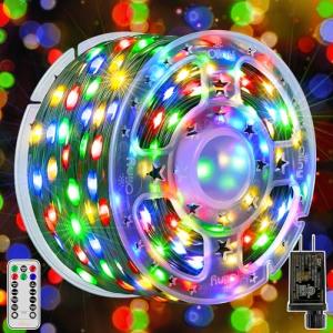 Ollny 198 FT Waterproof 600 LED Christmas Lights