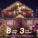 Ollny 198 FT Waterproof 600 LED Christmas Lights