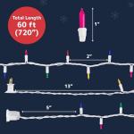 300-Count White Wire LED String Lights