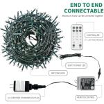 MZD8391 Color Changing Christmas String Lights Outdoor Indoor, 108FT 300 LED Warm White Multi Color Fairy Light, END to END CONNECTABLE, Waterproof Christmas Tree Lights with Timer Remote