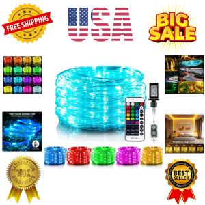 Minetom 33FT Color Changing Rope Lights with Remote