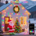 YIQU Smart Color Changing 200 LED Christmas Lights