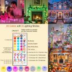 Color Changing 66FT Christmas String Lights with Remote