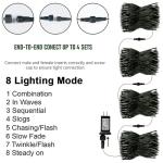 200 LED Outdoor Christmas Lights, 66FT, 8 Modes