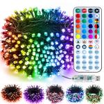 Color Changing Christmas Lights with Remote, 33ft