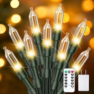 Minetom 39 FT LED Christmas String Lights, 100 Bulbs