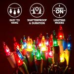 Joiedomi 100-Count Multicolor Christmas String Lights