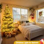 200 LED Warm White Christmas Lights - 66ft