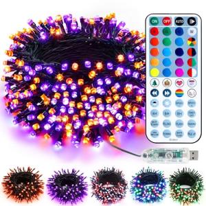 Color Changing Christmas Lights with Remote, 33ft