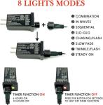 2-Pack Connectable 164FT 400LED Christmas Lights Outdoor Waterproof, Christmas String Lights with 8 Modes, Twinkle Lights Green Wire for Holiday Party Christmas Decorations, Warm White