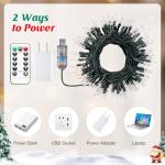 Minetom 39 FT LED Christmas String Lights, 100 Bulbs