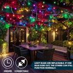 Joiedomi 200 Mini Multicolor Christmas String Lights