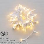 JinBest 100 LED Warm White Christmas Lights 35 FT