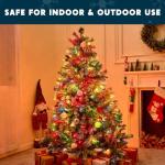Joiedomi 100-Count Multicolor Christmas String Lights