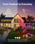 Eufy 100ft Smart Outdoor Christmas Lights with Themes