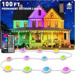 100ft Waterproof RGB Outdoor Christmas Lights