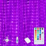 16 Color Changing Curtain Lights with Remote