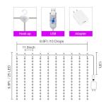 16 Color Changing Curtain Lights with Remote