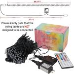 98.5ft Color Changing Christmas Lights with Remote