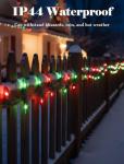 25ft C9 Red Green Outdoor Christmas String Lights