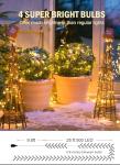 1000 LED Outdoor Christmas Tree String Lights