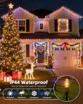 25.7 Feet C9 Multicolor Outdoor Christmas Path Lights