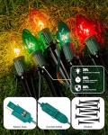 25.7 Feet C9 Multicolor Outdoor Christmas Path Lights