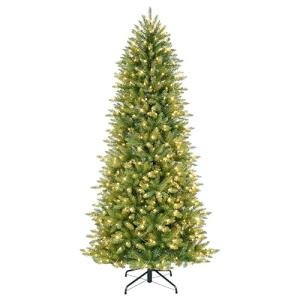 6.5 Foot Pre-Lit Slim Fraser Fir Christmas Tree