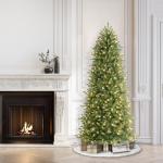 6.5 Foot Pre-Lit Slim Fraser Fir Christmas Tree