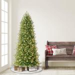 6.5 Foot Pre-Lit Slim Fraser Fir Christmas Tree