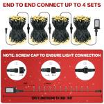 MGYIF 66FT 200 LED Christmas Light, Twinkle Xmas Lights with 8 Modes and Timer, Outdoor Waterproof Christmas Tree Lights for Room Bedroom Wedding Party Holiday Decorations, Warm White