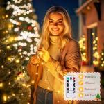 Minetom 39 FT LED Christmas String Lights, 100 Bulbs