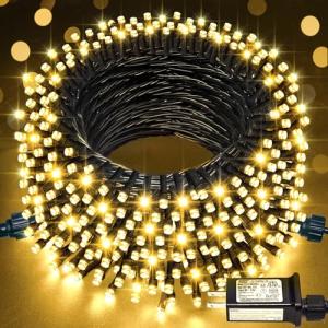 200 LED Warm White Christmas Lights - 66ft