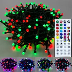 Multi-Color RGB Christmas String Lights with Remote