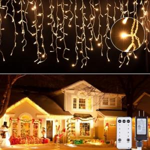 Brightown 40 FT LED Icicle Christmas Lights