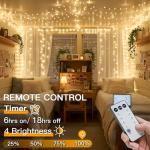 Suddus 33ft Warm White Remote String Lights