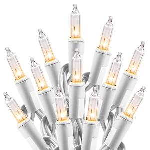 Minetom 100 Count Mini Clear Christmas Lights