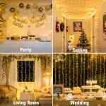 300 LED Remote Control Fairy Curtain Lights