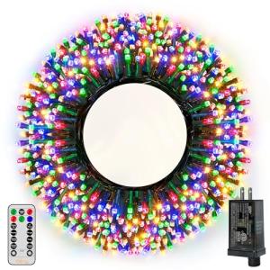 Ollny 500LED Colorful Christmas Tree Lights with Remote