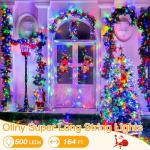 Ollny 500LED Colorful Christmas Tree Lights with Remote