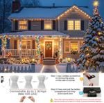 Color Changing 66FT Christmas String Lights with Remote