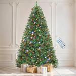 6ft Pre-lit Artificial Christmas Tree with Remote