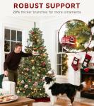 6ft Pre-lit Artificial Christmas Tree with Remote