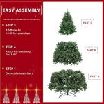 6Ft Pre-lit Hinged Christmas Pine Tree with Lights