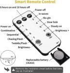 100 LED Star String Lights with Remote, 33 ft