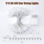 Battery Operated 50 LED Star String Lights