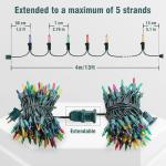 Hopolon 13ft Multicolor Christmas Lights - 2 Pack